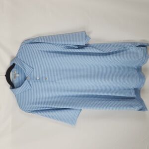 Peter Millar Summer Comfort POLO GOLF Shirt Mens XL Blue Stripe UPF 50+ Preppy